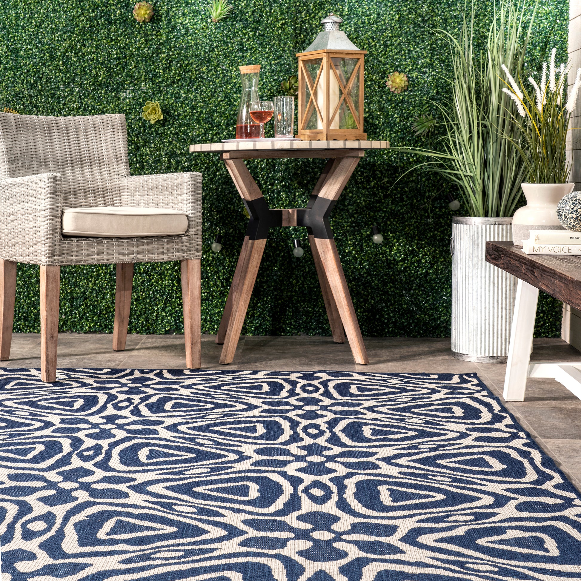 Nuloom Dakota Nda1788C Navy Area Rug