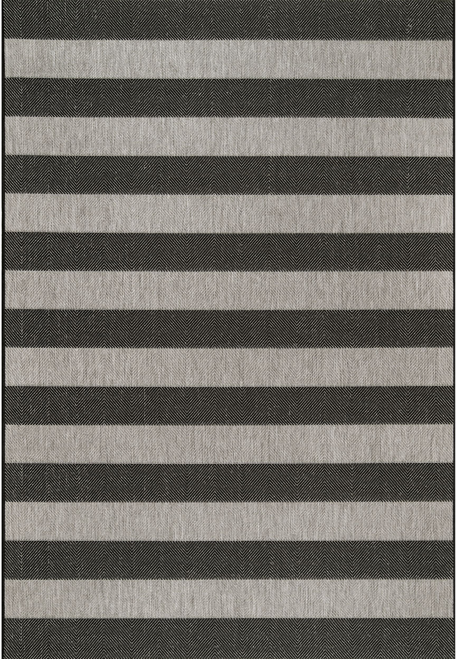 Nuloom Alexis Striped Nal2865A Black Area Rug