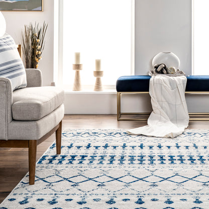 Nuloom Moroccan Blythe Nmo3123G Light Blue Area Rug