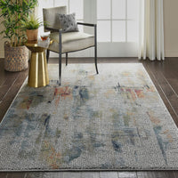 Nourison Ankara Global Anr09 Ivory / Multicolor Organic / Abstract Area Rug