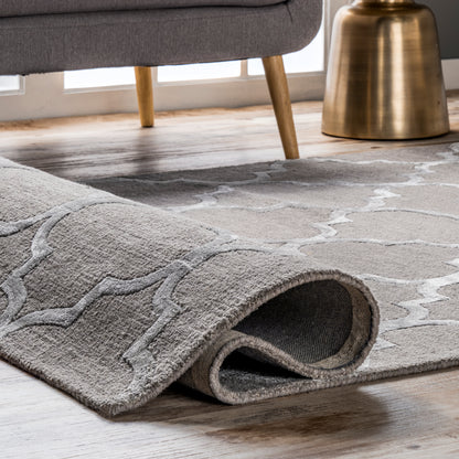 Nuloom Park Avenue Trellis Npa3269A Gray Area Rug