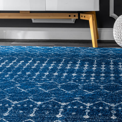 Nuloom Moroccan Blythe Nmo3123C Blue Area Rug