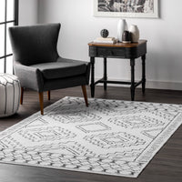 AreaRugs.com Wavaj Nwa1048A White Area Rug