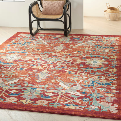 Nourison Parisa Psa02 Brick Area Rug