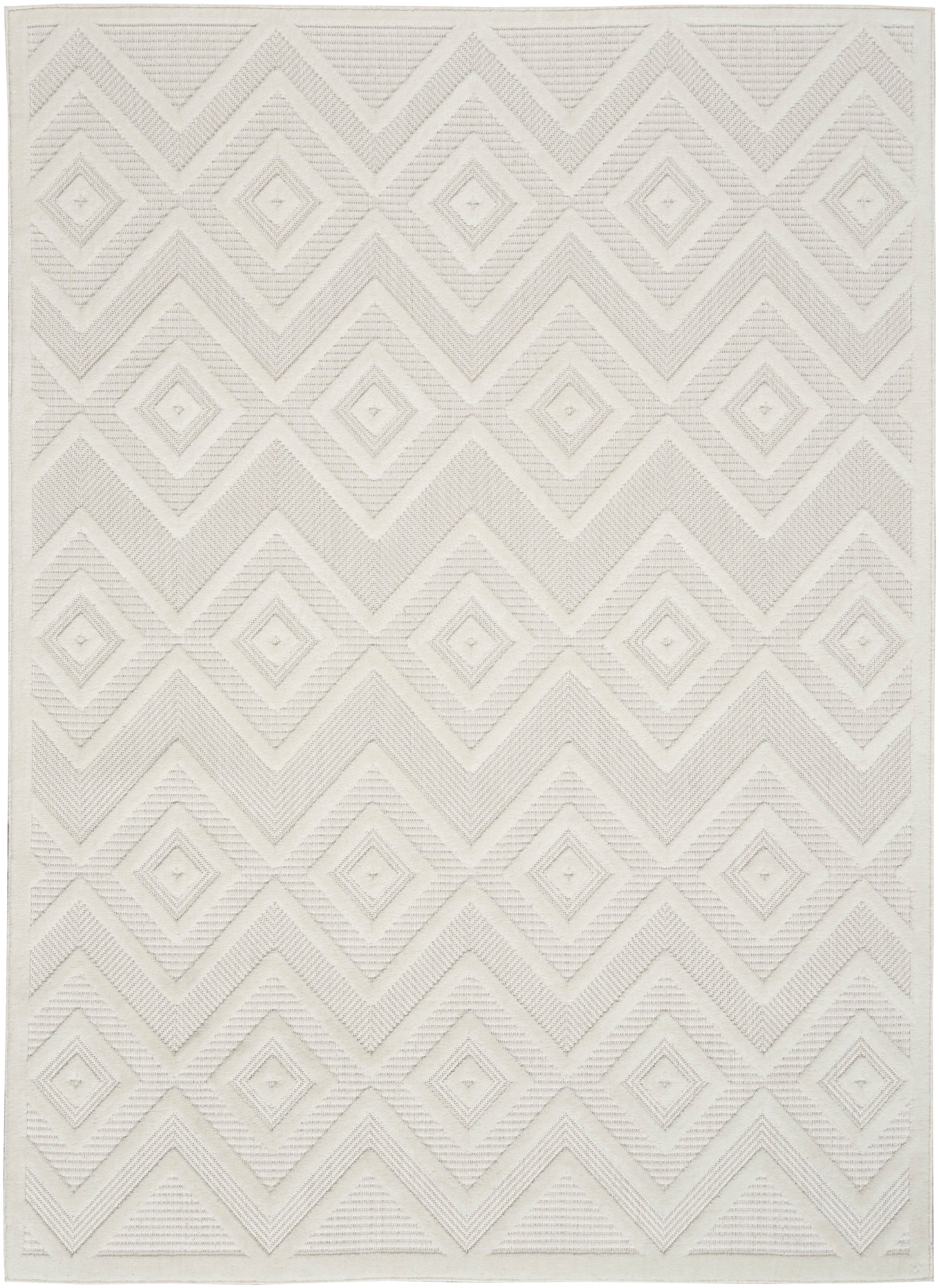 Nourison Versatile Nrv01 Ivory/White Area Rug