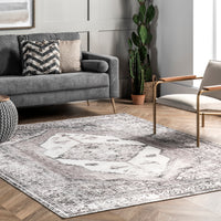 AreaRugs.com Wavaj Nwa1165A Light Gray Area Rug