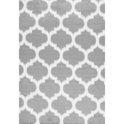 Nuloom Faux Sheepskin Shaunna Nfa1575A Gray Area Rug