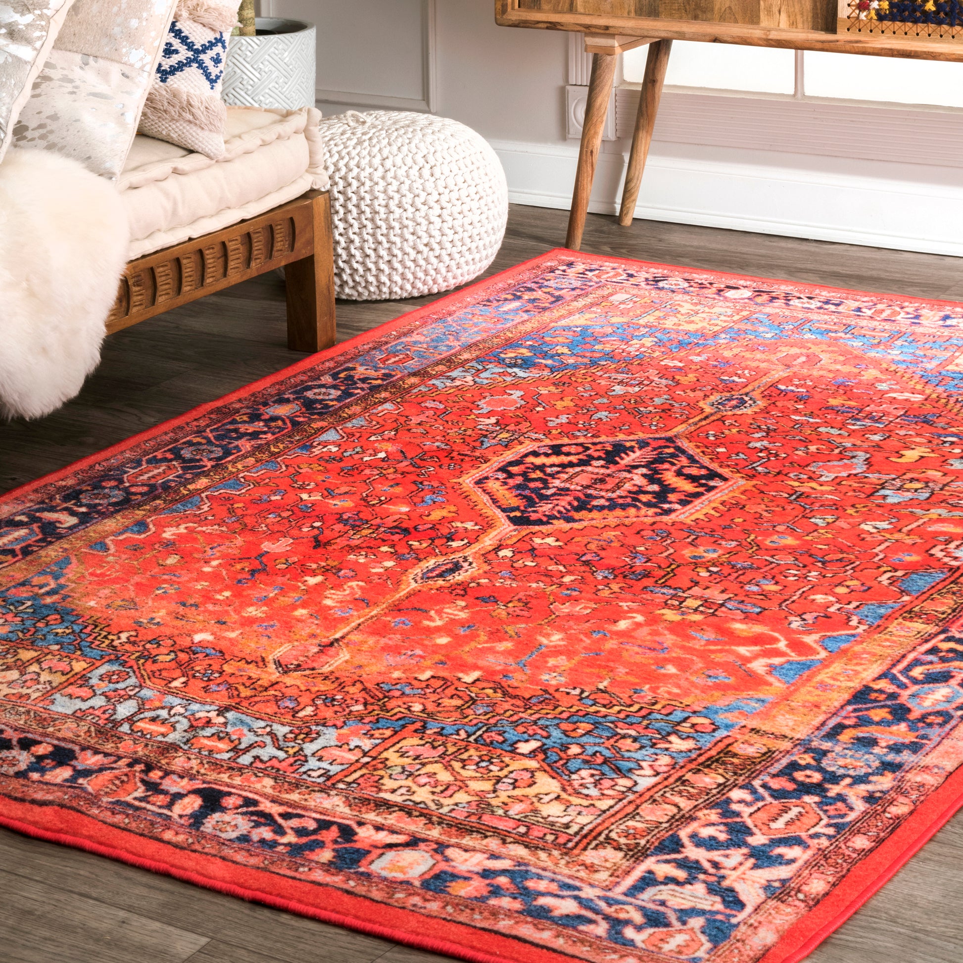 Nuloom Vintage Silvia Nvi2523A Orange Area Rug