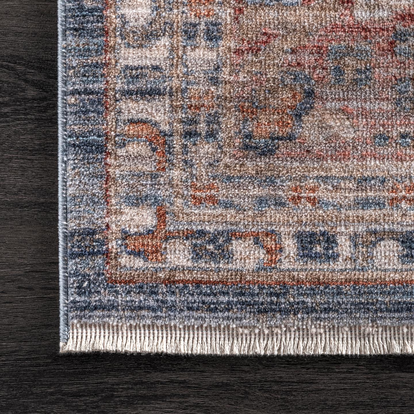 Nuloom Ari Worn Nar2396B Blue Area Rug