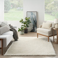 Nourison Lush Shag Lss01 Ivory Area Rug