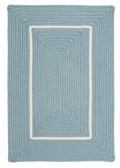 Colonial Mills Doodle Edge Fy32 Light Blue Bordered Area Rug