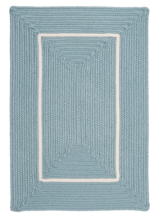 Colonial Mills Doodle Edge Fy32 Light Blue Bordered Area Rug