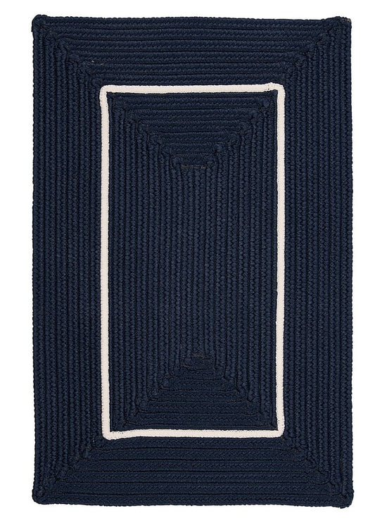 Colonial Mills Doodle Edge Fy52 Navy Bordered Area Rug