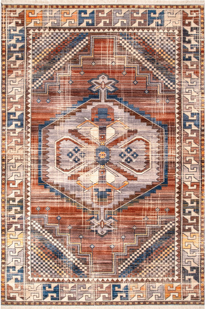 Nuloom Vintage Deborah Nvi2122A Rust Area Rug