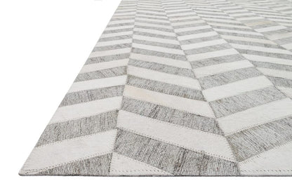 Loloi Dorado Db-01 Grey / Ivory Chevron Area Rug