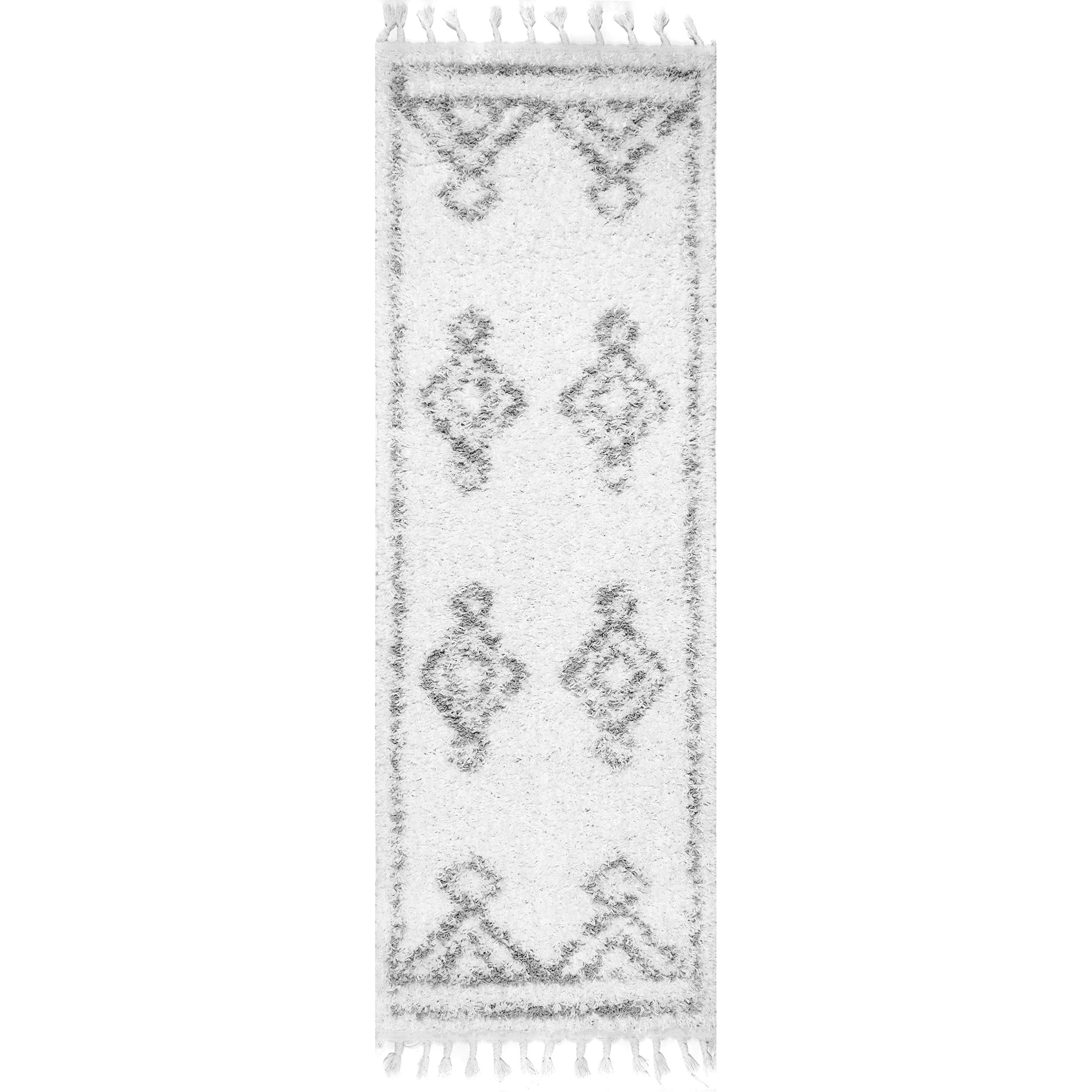 Nuloom Mackie Moroccan Nma1837D White Area Rug