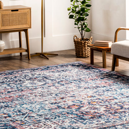 AreaRugs.com Wavaj Nwa1125A Blue Area Rug