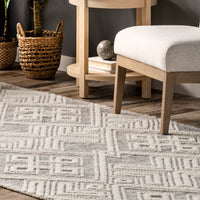 Nuloom Beth Tile Nbe3276A Ivory Area Rug