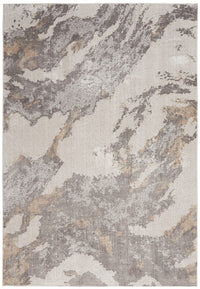 Nourison Silky Textures Sly03 Brown / Ivory Organic / Abstract Area Rug