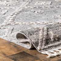 Nuloom Roxy Diamond Nro2330A Gray Area Rug