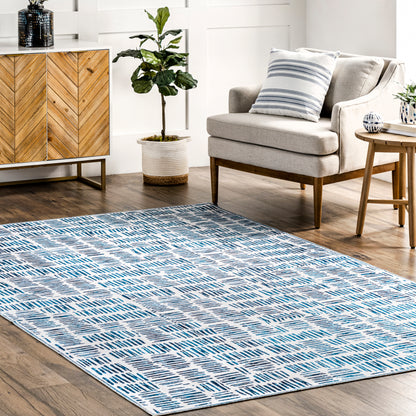 AreaRugs.com Wavaj Nwa1088A Blue Area Rug