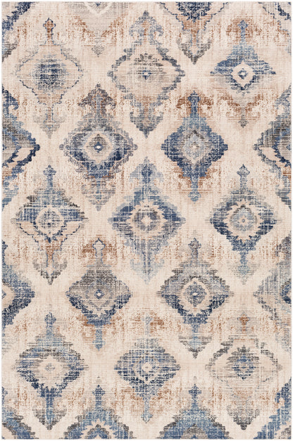 Surya Dublin Dub-2310 Taupe, White, Charcoal, Navy Area Rug