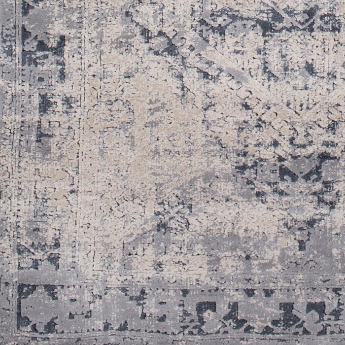Surya Durham Dur-1009 Medium Gray, Charcoal, Black, Khaki Vintage / Distressed Area Rug