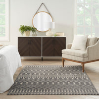 Nourison Palermo Pmr03 Charcoal/Ivory Area Rug