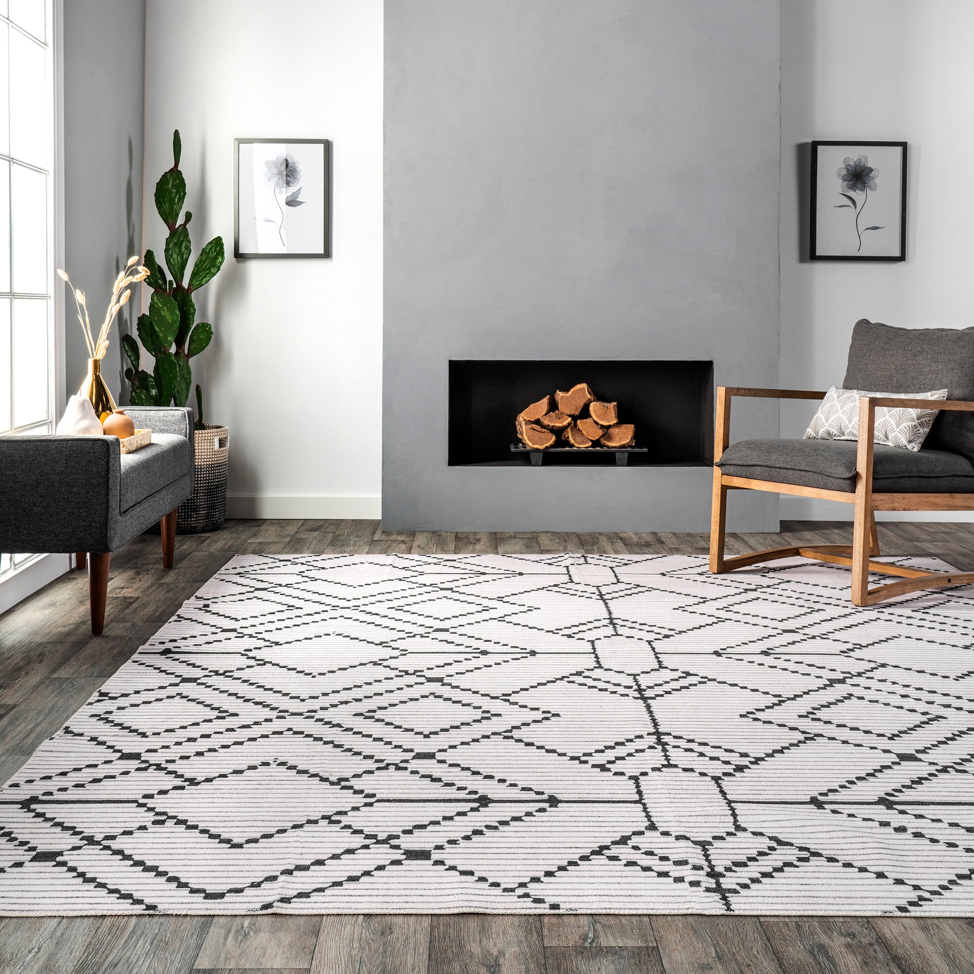 AreaRugs.com Wavaj Nwa1113A Ivory Area Rug