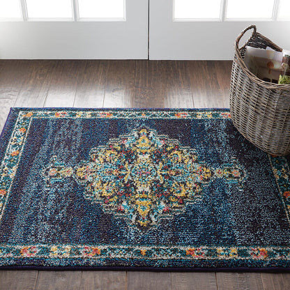 Nourison Passionate Pst01 Navy Area Rug