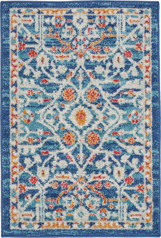 Nourison Passion Psn28 Blue/Multicolor Area Rug