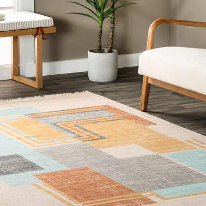 Nuloom Elvie Modern Nel3423A Blue Area Rug