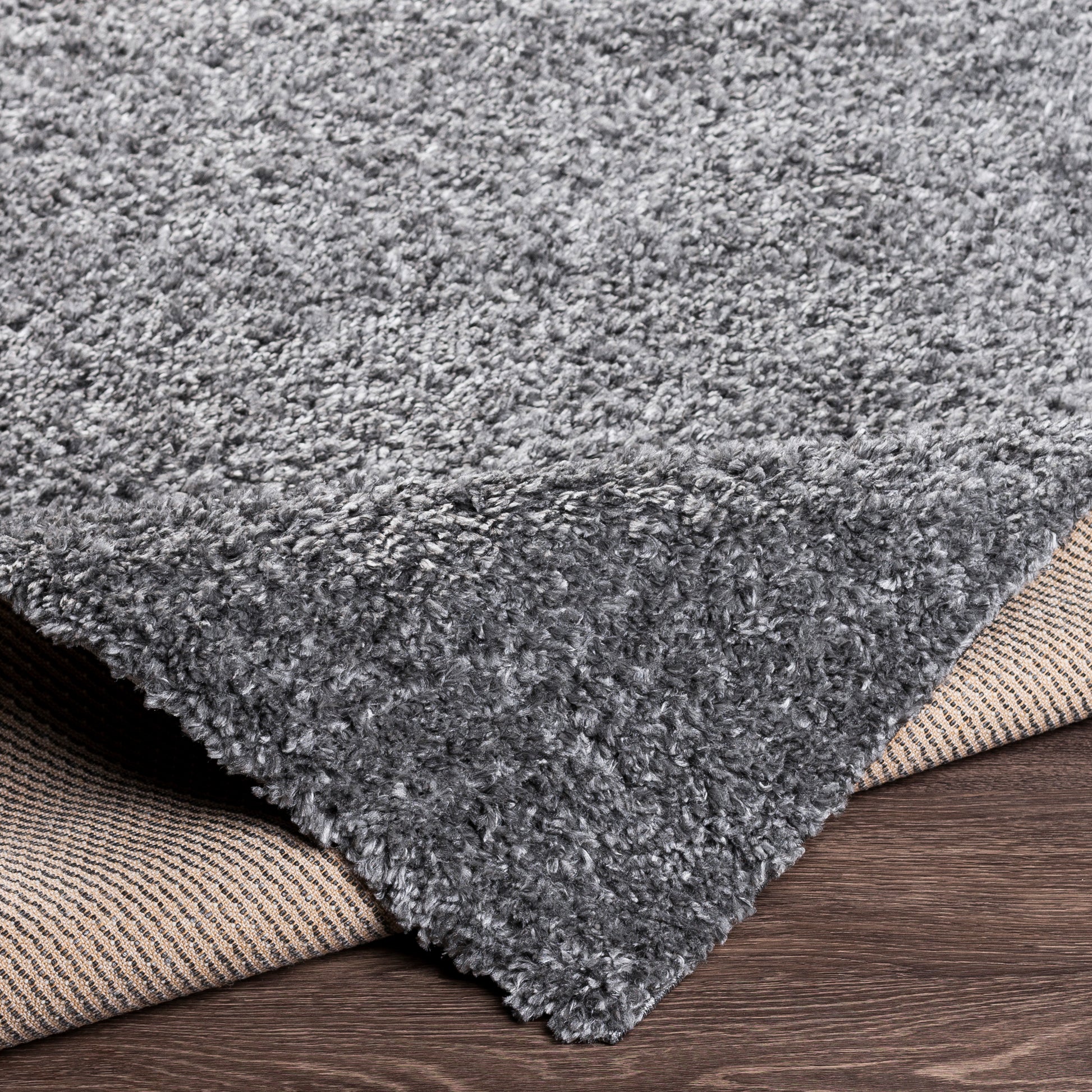 Surya Deluxe Shag Dxs-2303 Charcoal Area Rug