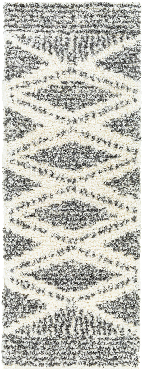 Surya Deluxe Shag Dxs-2309 Cream, Charcoal Rugs.