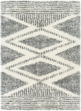 Surya Deluxe Shag Dxs-2309 Cream, Charcoal Rugs.