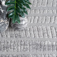 Nuloom Danna Stripe Nda1549A Gray Area Rug