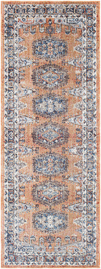 Surya Daytona Beach Dyt-2308 Burnt Orange, Dark Red, Sky Blue, Navy Area Rug