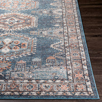 Surya Daytona Beach Dyt-2309 Sky Blue, Navy, Burnt Orange, Beige Area Rug