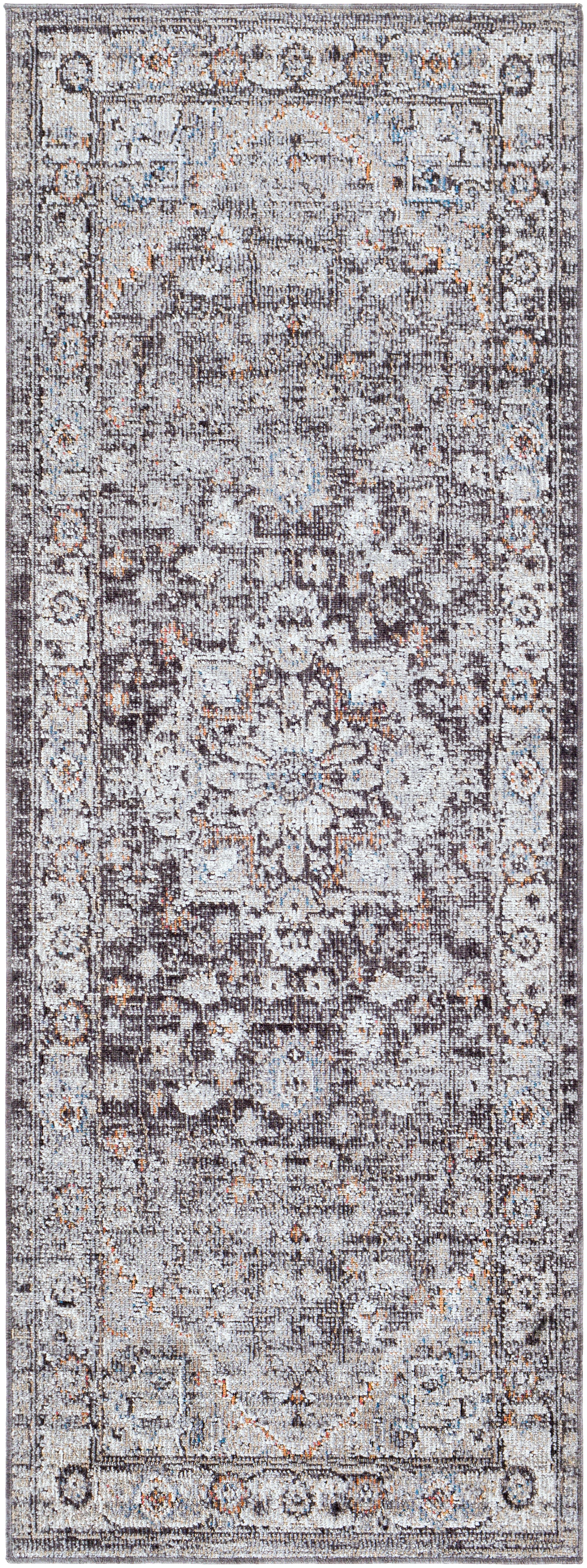 Surya Daytona Beach Dyt-2311 Light Gray, Charcoal, Medium Gray, Burnt Orange Area Rug