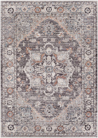 Surya Daytona Beach Dyt-2311 Light Gray, Charcoal, Medium Gray, Burnt Orange Area Rug