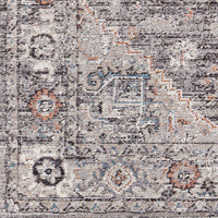 Surya Daytona Beach Dyt-2311 Light Gray, Charcoal, Medium Gray, Burnt Orange Area Rug