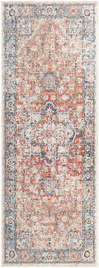 Surya Daytona Beach Dyt-2315 Rust, Brown, Blue, Tan Area Rug