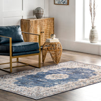 AreaRugs.com Wavaj Nwa1041A Blue Area Rug