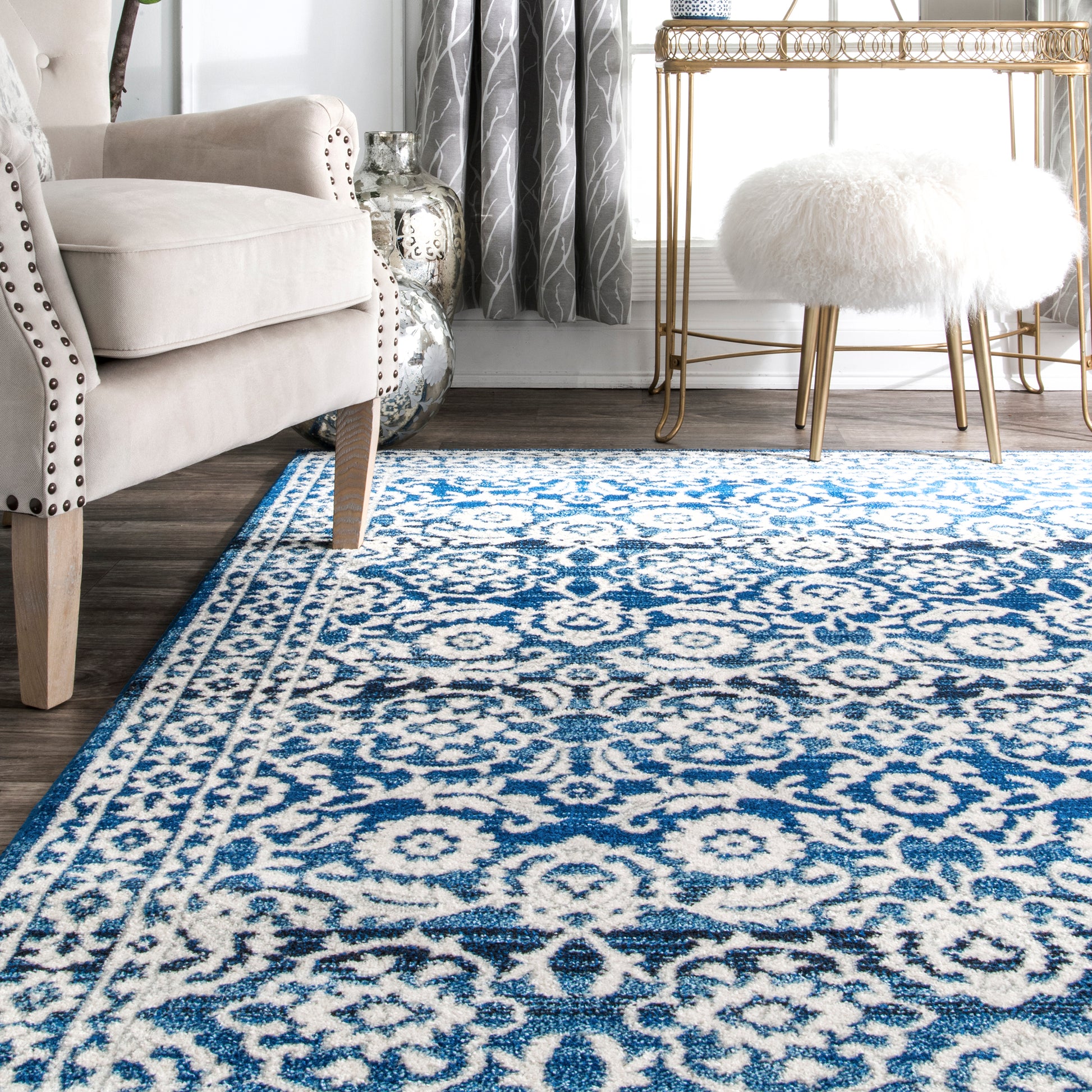 Nuloom Turnbull Ntu3107A Dark Blue Area Rug