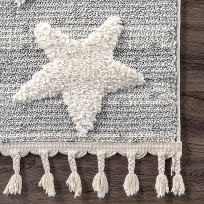 Nuloom Raven Stars Nra2935A Light Gray Area Rug