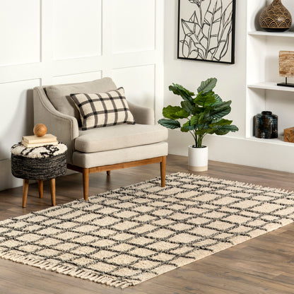 Nuloom Renee Striped Nre1964A Ivory Area Rug