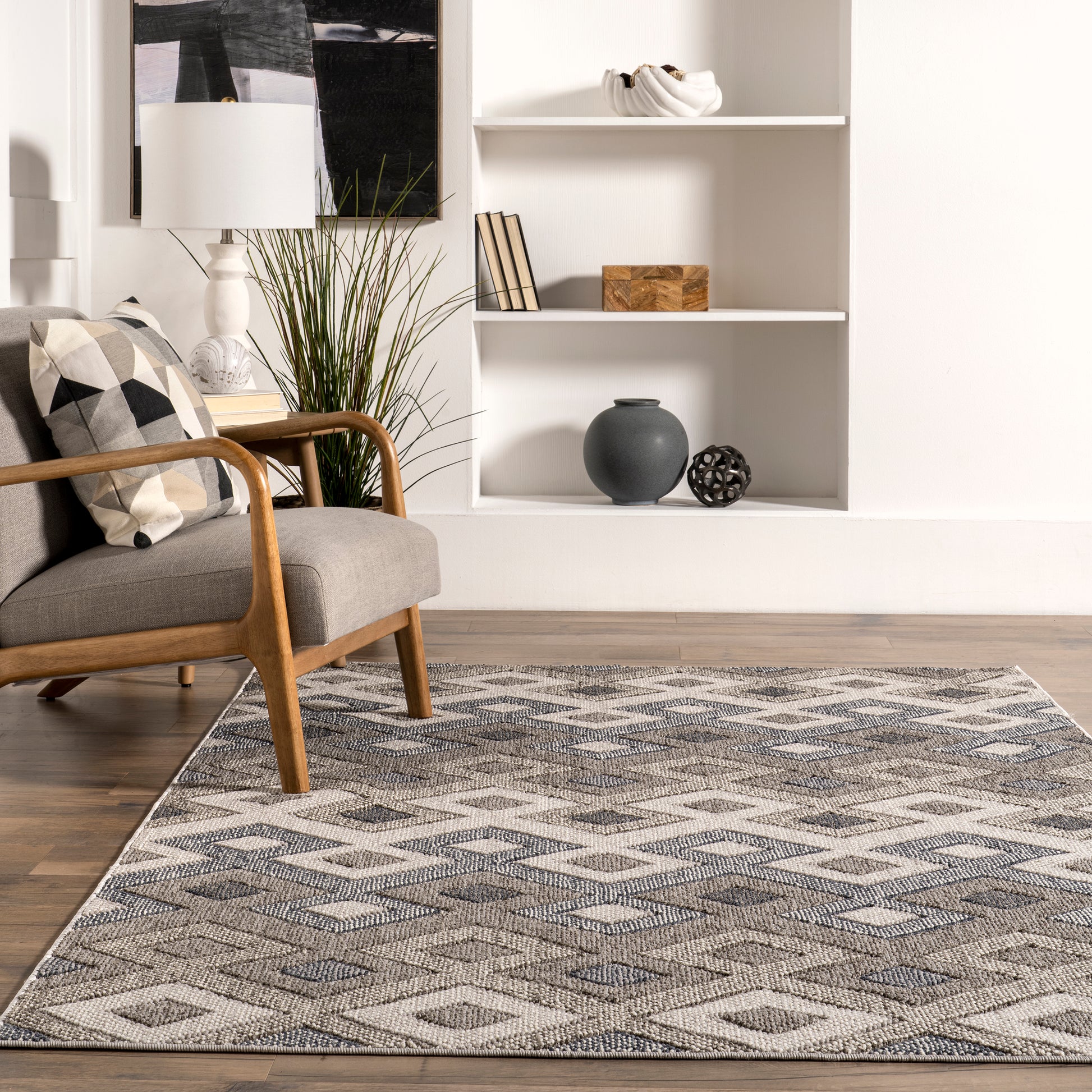 Nuloom Kris Transitional Nkr1660A Gray Area Rug