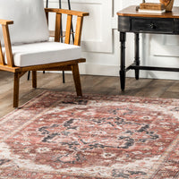 AreaRugs.com Wavaj Nwa1126A Red Area Rug