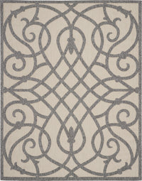 Nourison Cozumel Czm04 Cream Grey Area Rug