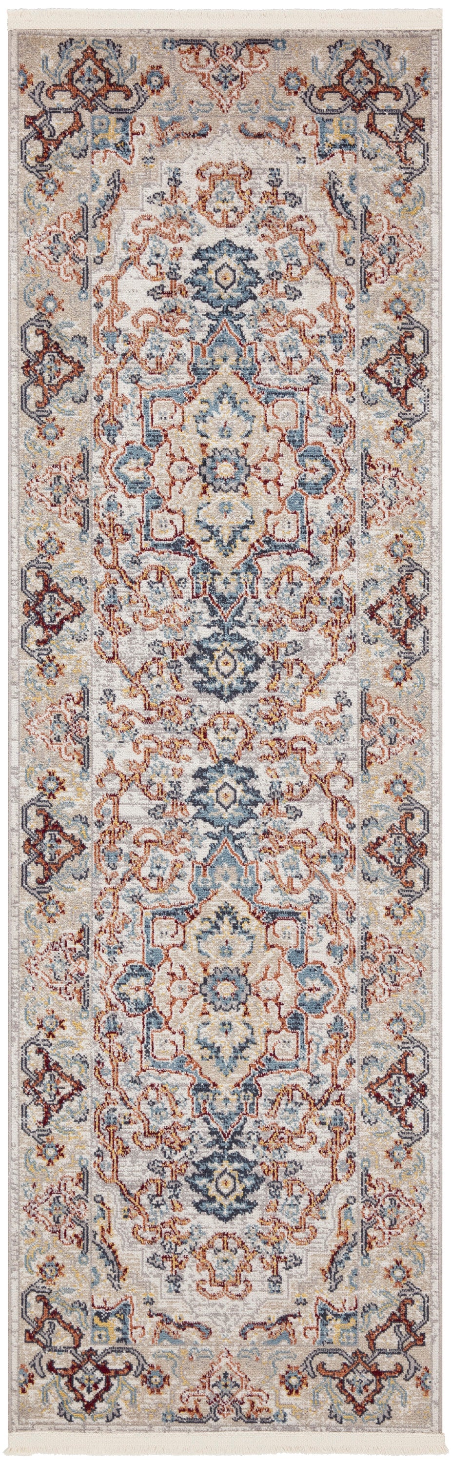 Nourison Carina Cna02 Grey Blue Multicolor Area Rug